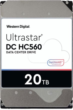 WD Ultrastar DC HC560 0F38755 20TB Hard Drive 512MB Cache 7200 RPM SATA  6.0Gb/s 512E SE NP3 3.5